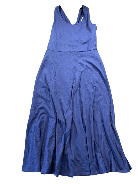 Pact Dresses & Skirts - Pact Organic Cotton Fit & Flare Open Back Maxi Dress Navy Blue Size 3XL NWOT